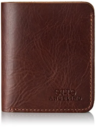 Otto Angelino Genuine Leather Ultra Slim Bifold Card and