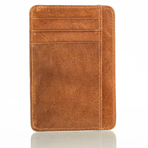 Otto Angelino Genuine Leather Wallet Cardholder Bank Cards