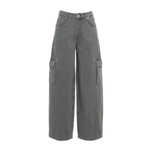 Ottod'Ame , Women's Clothing Trousers Grey Ss24 ,Gray female, Sizes: