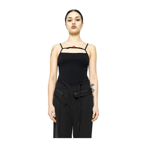 Ottolinger , Black Knitted Charm Top ,Black female, Sizes: