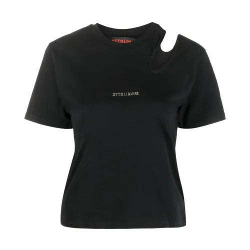 Ottolinger , Ottolinger T-shirts and Polos Black ,Black female, Sizes: