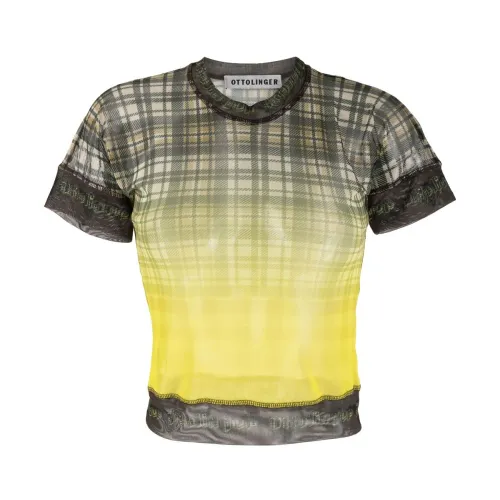 Ottolinger , Ottolinger T-shirts and Polos Yellow ,Yellow female, Sizes: