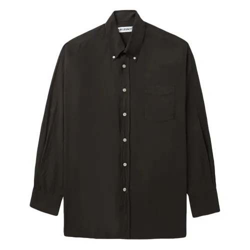 Our Legacy , Faded Brown Borrowed Button-Down Shirt ,Brown male, Sizes: