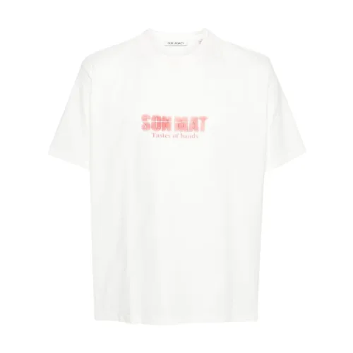 Our Legacy , Son-Mat Print Box T-Shirt ,White male, Sizes: