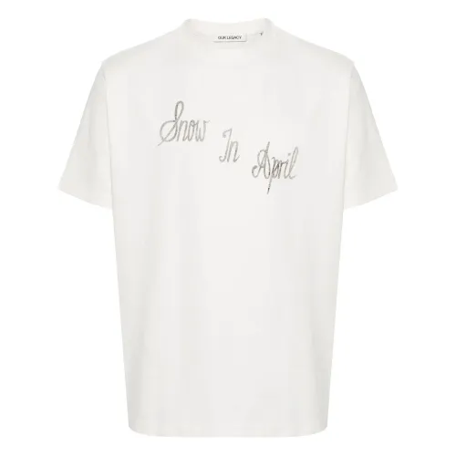 Our Legacy , White Ronja Print Box T-Shirt ,White male, Sizes: