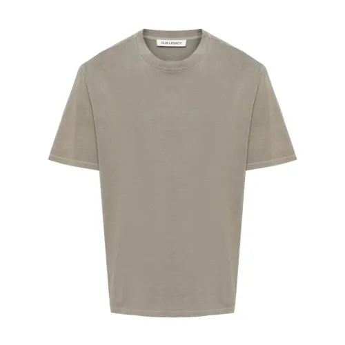 Our Legacy , Worn Grey Box T-Shirt ,Gray male, Sizes: