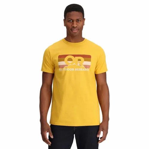 Outdoor Research Advocate Stripe T-Shirt - Sample: Saffron: M