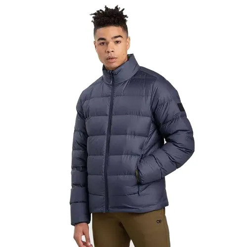 Outdoor Research Coldfront Down Jacket: Naval Blue: L