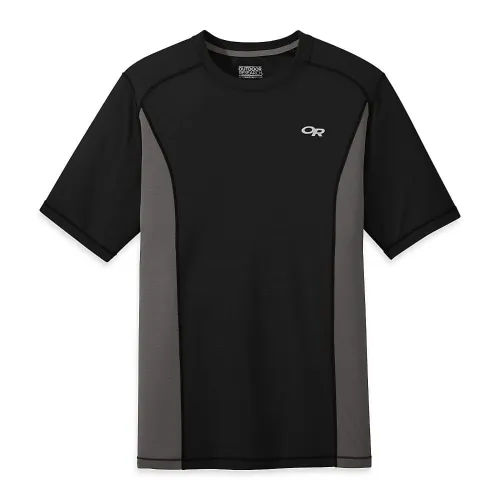 Outdoor Research Echo S/S Tee: Black/Pewter: XXL