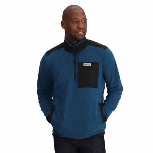 Outdoor Research Trail Mix Quarter Zip Pullover - Sample: Harbor: