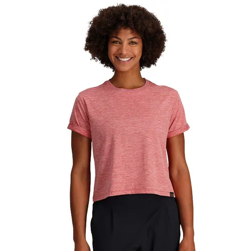 Outdoor Research Womens Essential Boxy Tee - Sample: Rhubarb: M