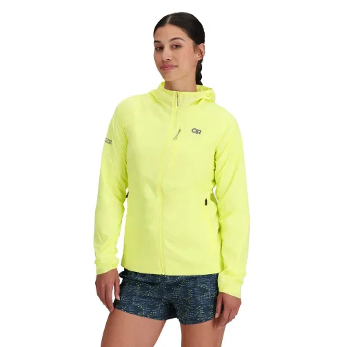 Outdoor Research Womens Shadow Wind Hoodie - Sample: Limonata: M