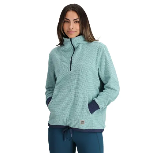 Outdoor Research Womens Trail Mix Quarter Zip Pullover - Sample: Sage/
