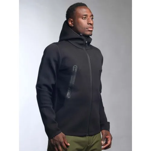 Outhere Mens Black Ergo Knit Hoodie