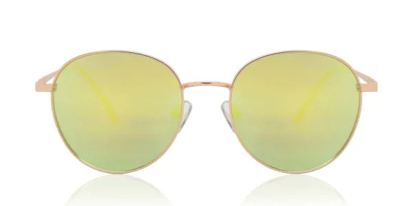 Oval Full Rim Metal Men's Prescription Sunglasses Gold Size 51 - SmartBuy Collection