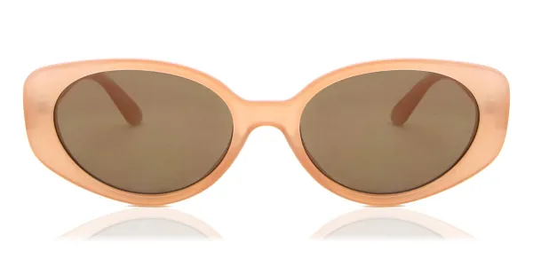 Oval Full Rim Plastic Women's Prescription Sunglasses Brown Size 53 - LMNT