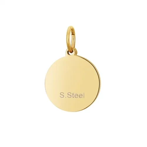 Over & Over Gold Circular Pendant - Gold