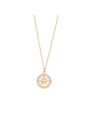 Over & Over Gold North Star Compass Necklace - Gold
