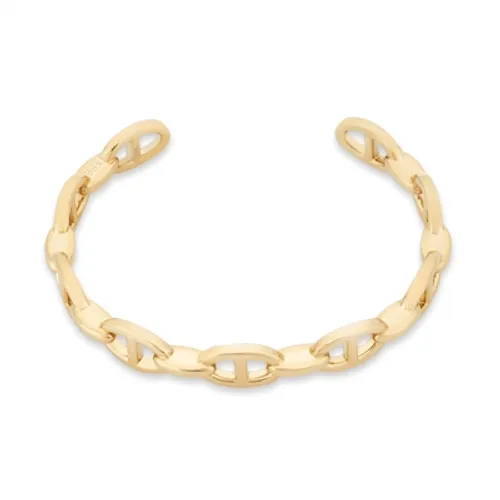 Over & Over Gold Stainless Steel Anchor Link Bangle - Gold