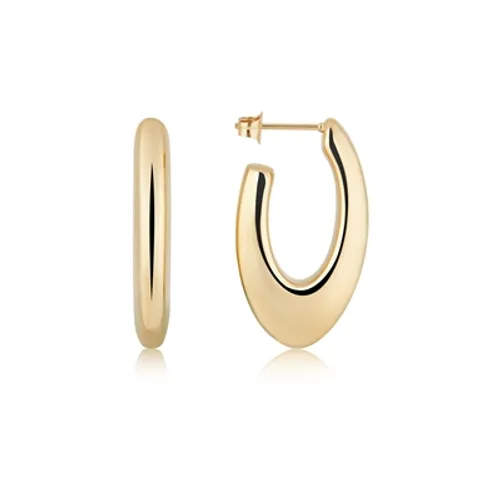 Over & Over Gold Stainless Steel Oval Chunky Earring - Gold