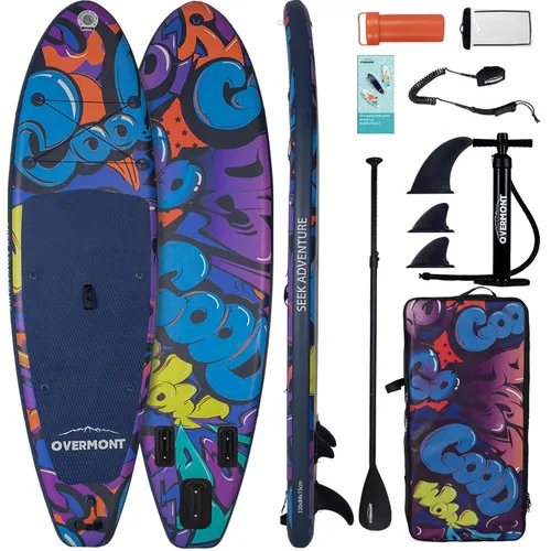 Overmont SUP Inflatable Stand Up Paddle Board for adults