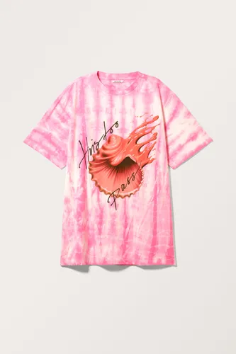 Oversized Throw-on T-shirt - Pink