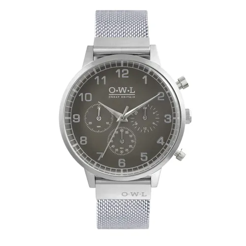 O.W.L Men's Analogue Japanese Quartz Watch with Stainless