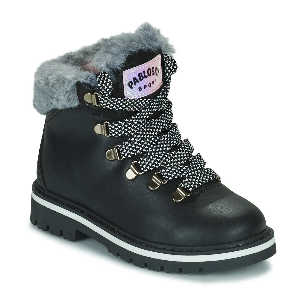 Pablosky  414315  girls's Children's Mid Boots in Black