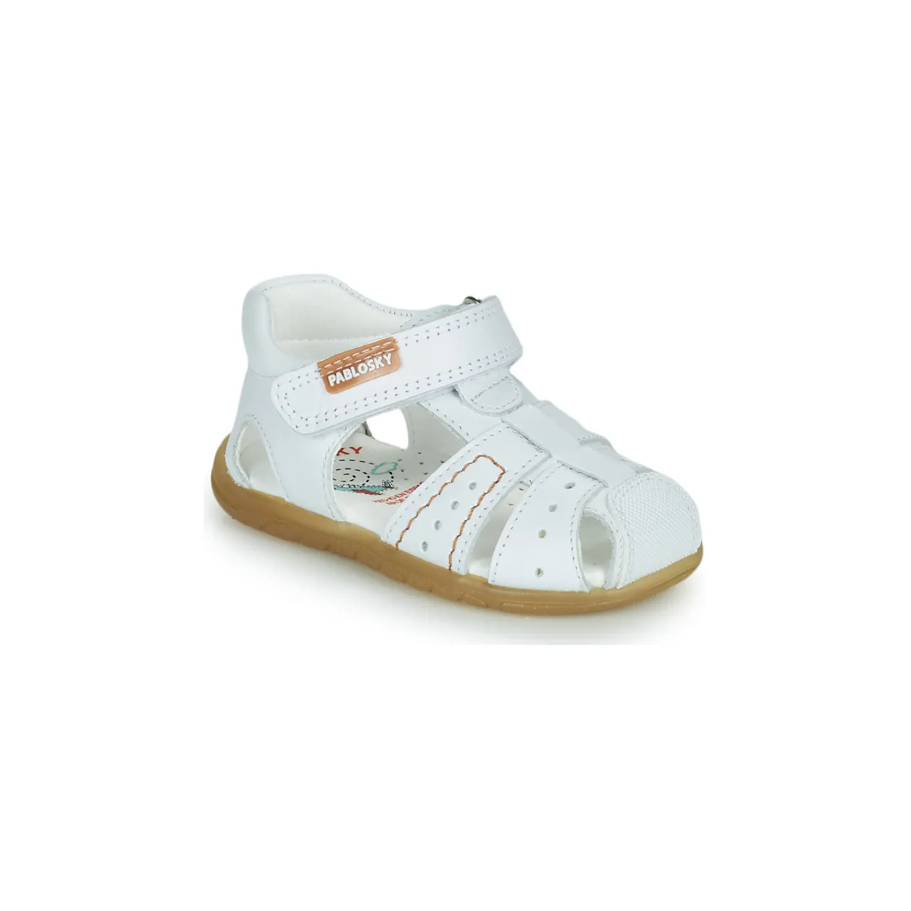 Pablosky  TOMETTE  boys's Children's Sandals in White