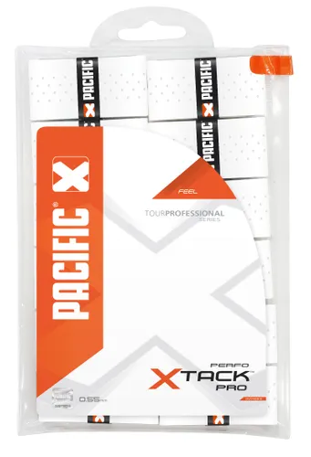 Pacific X Tack Pro Perfo Weib Overgrip (Pack of 12) - White