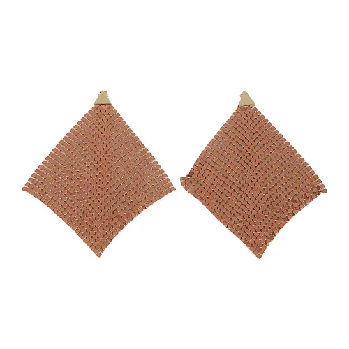 Paco Rabanne , Copper Pixel Flow Earrings ,Brown female, Sizes: ONE SIZE