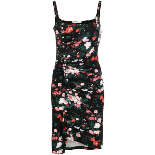Paco Rabanne , Elegant Black Mini Dress ,Multicolor female, Sizes:
