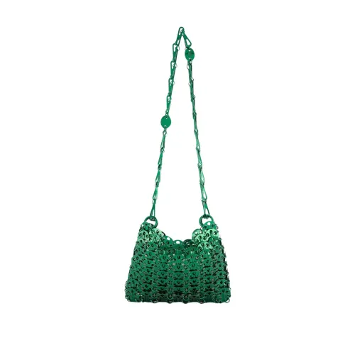 Paco Rabanne , Iconic 1969 Nano Shoulder Bag ,Green female, Sizes: ONE SIZE