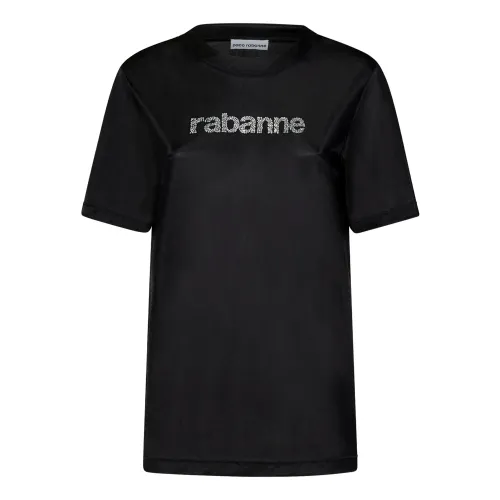 Paco Rabanne , Paco Rabanne T-shirts and Polos Black ,Black female, Sizes: