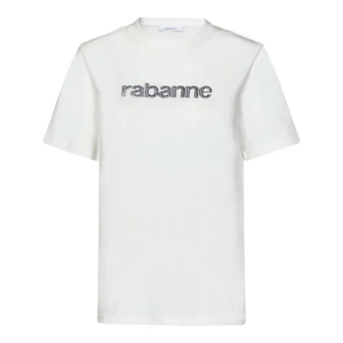 Paco Rabanne , Paco Rabanne T-shirts and Polos White ,White female, Sizes: