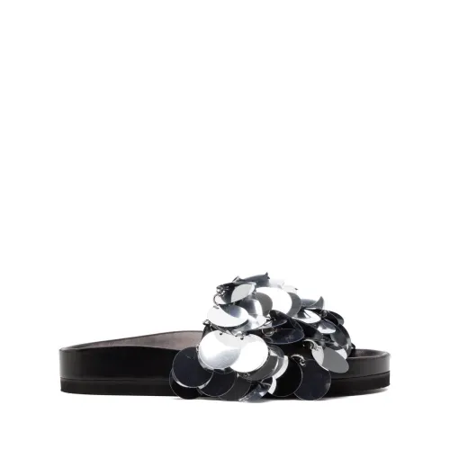 Paco Rabanne , Silver Sandals for Women ,Gray female, Sizes: