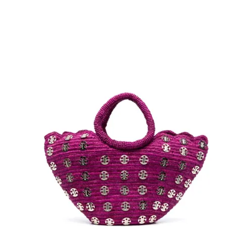 Paco Rabanne , Stylish Basket Tote Handbag ,Purple female, Sizes: ONE SIZE