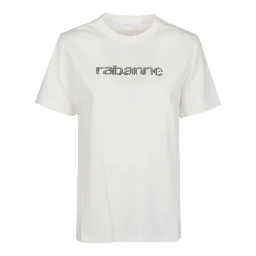 Paco Rabanne , T-Shirt ,Beige female, Sizes: