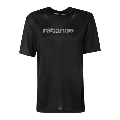 Paco Rabanne , T-Shirts ,Black female, Sizes:
