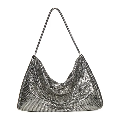 Paco Rabanne , Women's Bags Shoulder Bag Silver Ss24 ,Gray female, Sizes: ONE SIZE