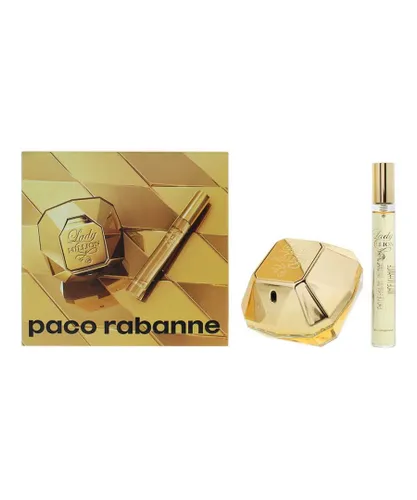 Paco Rabanne Womens Lady Million Eau de Parfum 50ml + Eau de 10ml Gift Set - One Size