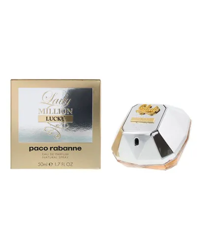 Paco Rabanne Womens Lady Million Lucky Eau de Parfum 50ml Spray - Rose - One Size