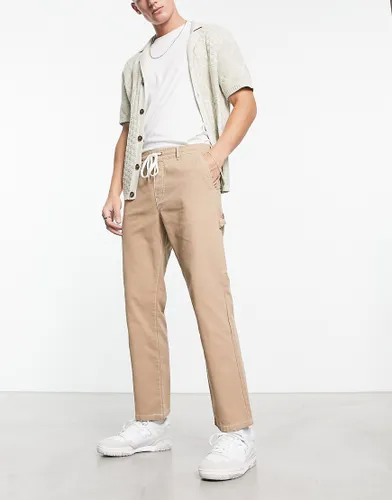 PacSun bowen twill carpenter trousers in brown