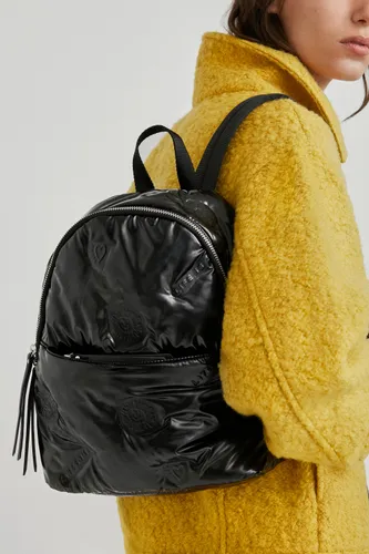 Padded mini-backpack vinyl - BLACK - U