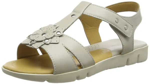 Padders Tansy Wide Fitting 2E Womens Leather Sandals (Ivory
