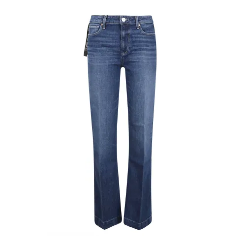 Paige , High-Waisted Denim Jeans ,Blue female, Sizes:
