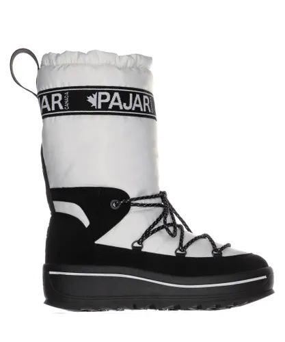 Pajar Womens Galaxy High White Snow Boot Nubuck Leather