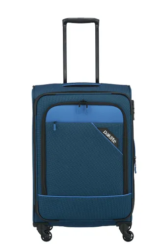 paklite 4-wheel soft luggage suitcase size M with expansion