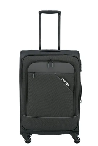 paklite 4-wheel soft luggage suitcase size M with expansion