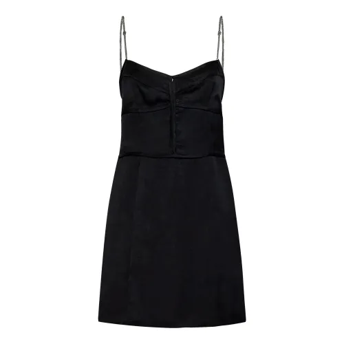 Palm Angels , Black Ss23 Chain Strap Dress ,Black female, Sizes: